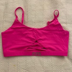 PINK - hot pink sports bra